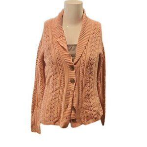 [J Jill] Pink Knitted Cardigan - size S